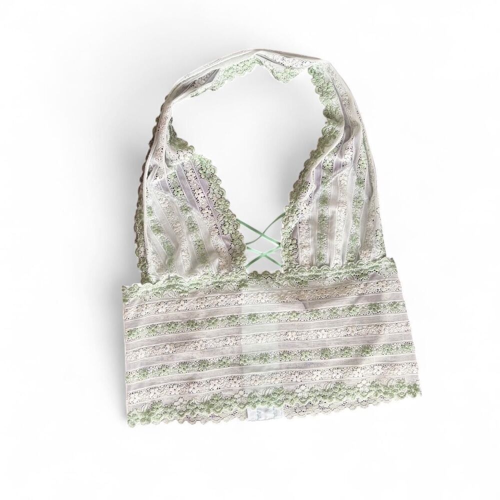 y2k RAMPAGE halter neck bralette in pastel seafoam